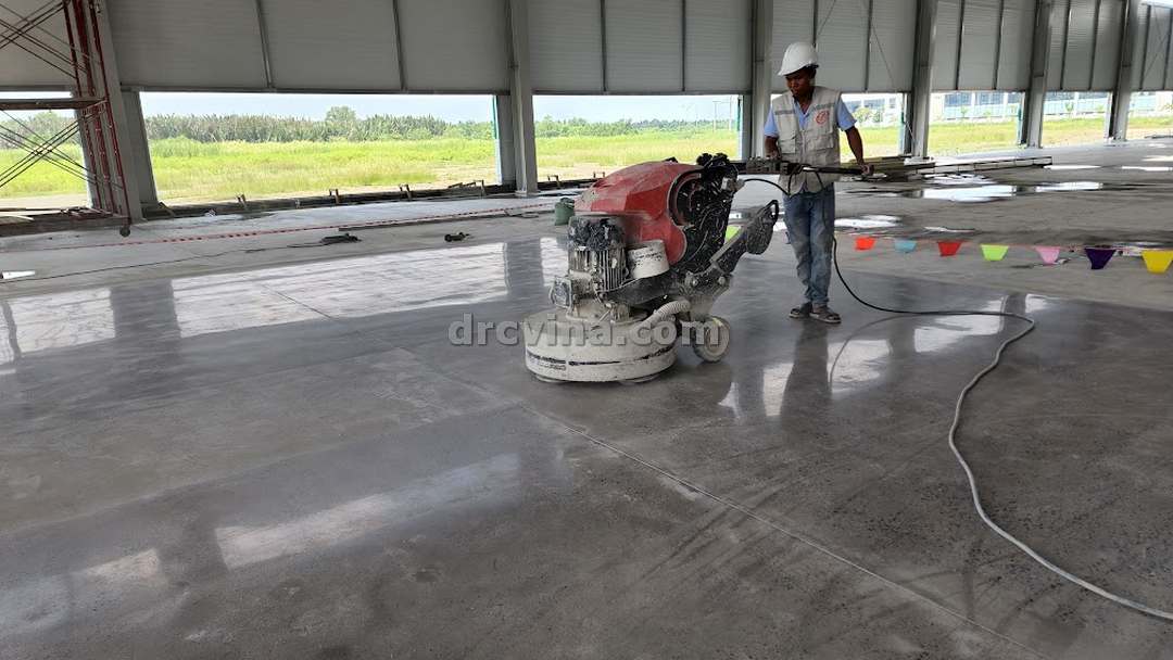 thi công đánh bóng sàn