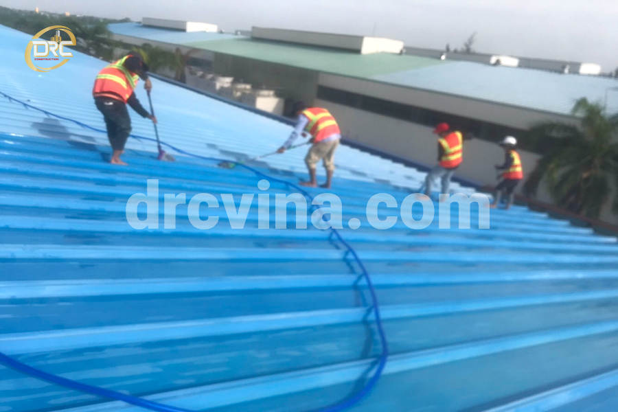 Giá sơn chống nóng mái tôn